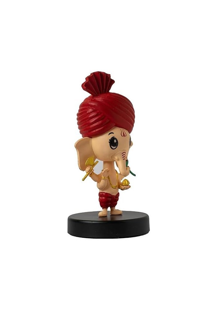 Abelestore Bobblehead Ganesh Ji Figurine - Decorative Home and Office Decor - Image 3
